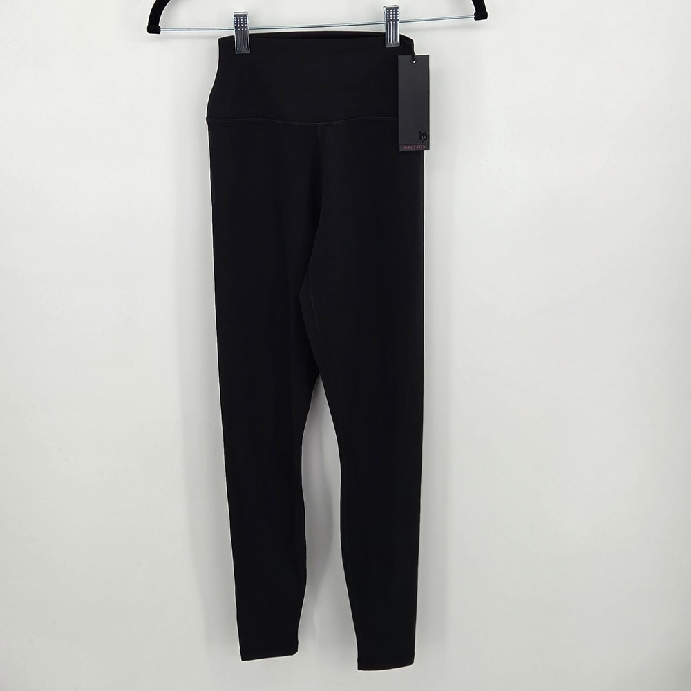 Greyson Venus High Rise Leggings Shepherd Black Golf Minimalist Womens XS NWT